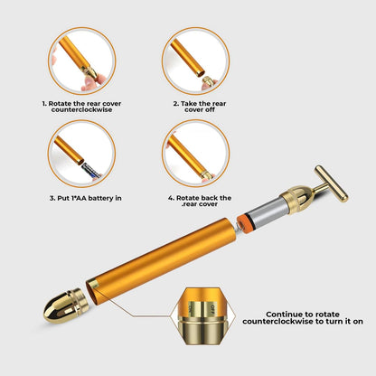 ✨Celebrity Favourite Tool-24K Gold face Massager