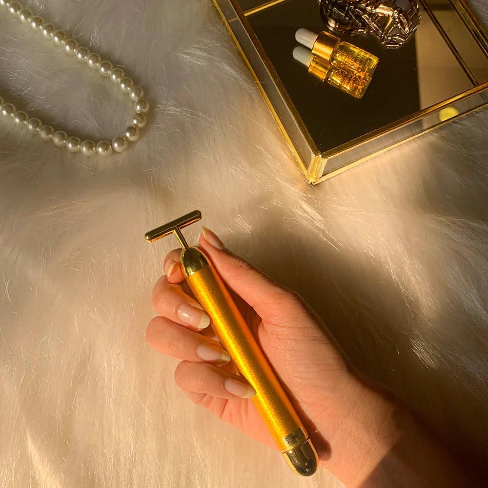 ✨Celebrity Favourite Tool-24K Gold face Massager