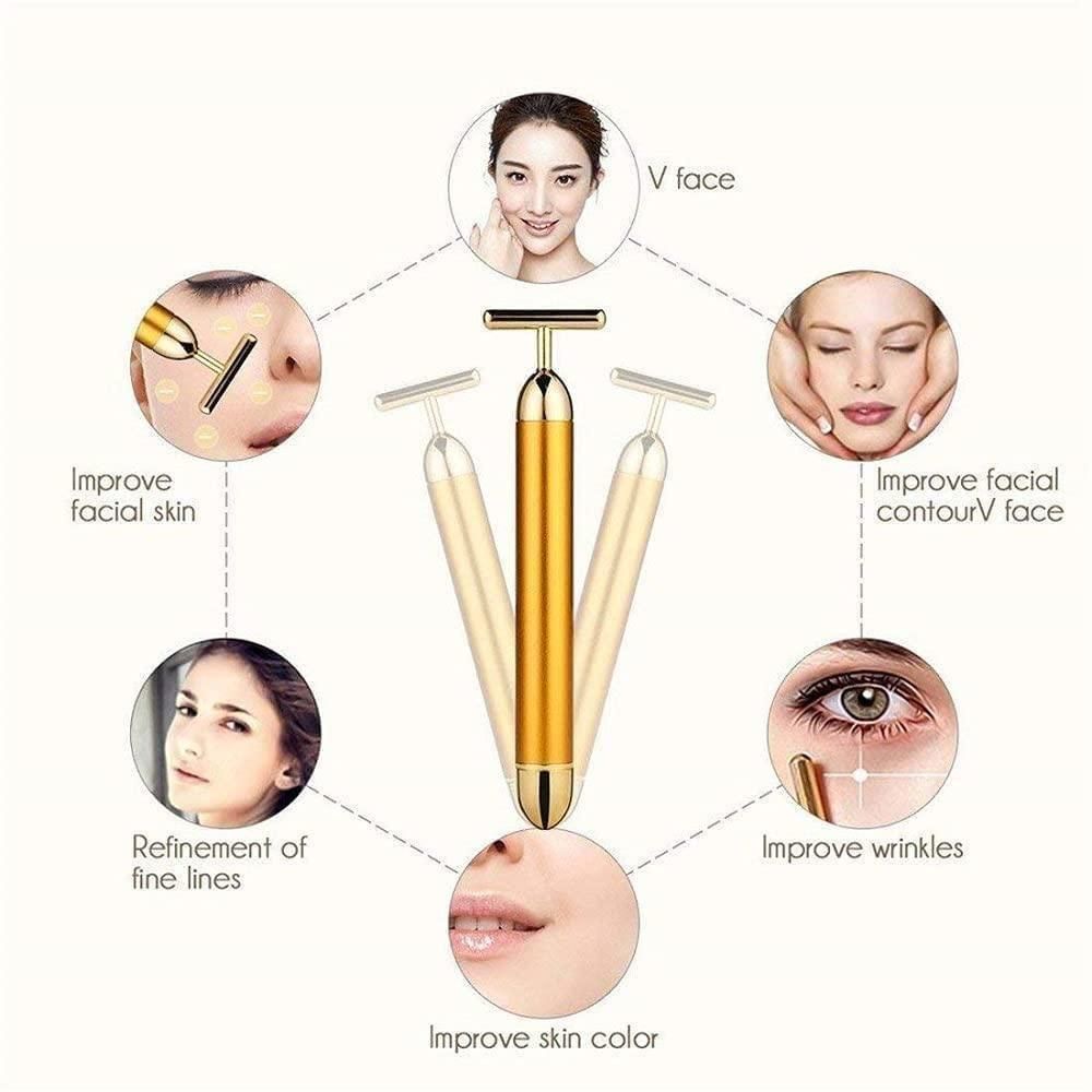 ✨Celebrity Favourite Tool-24K Gold Beauty Facial Massage Roller✨