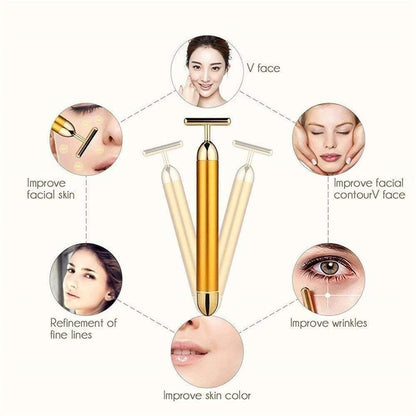 ✨Celebrity Favourite Tool-24K Gold Beauty Facial Massage Roller✨