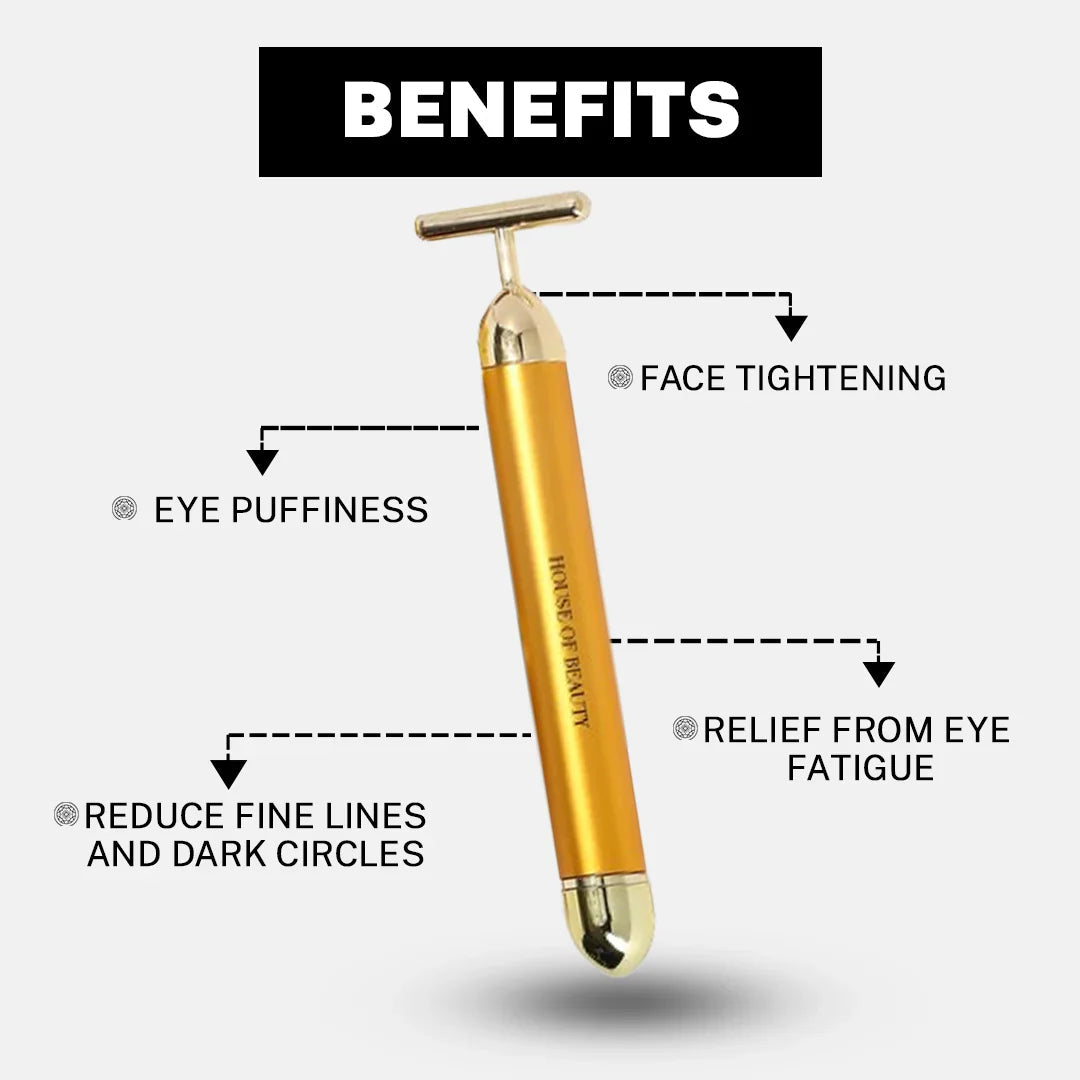 ✨Celebrity Favourite Tool-24K Gold face Massager